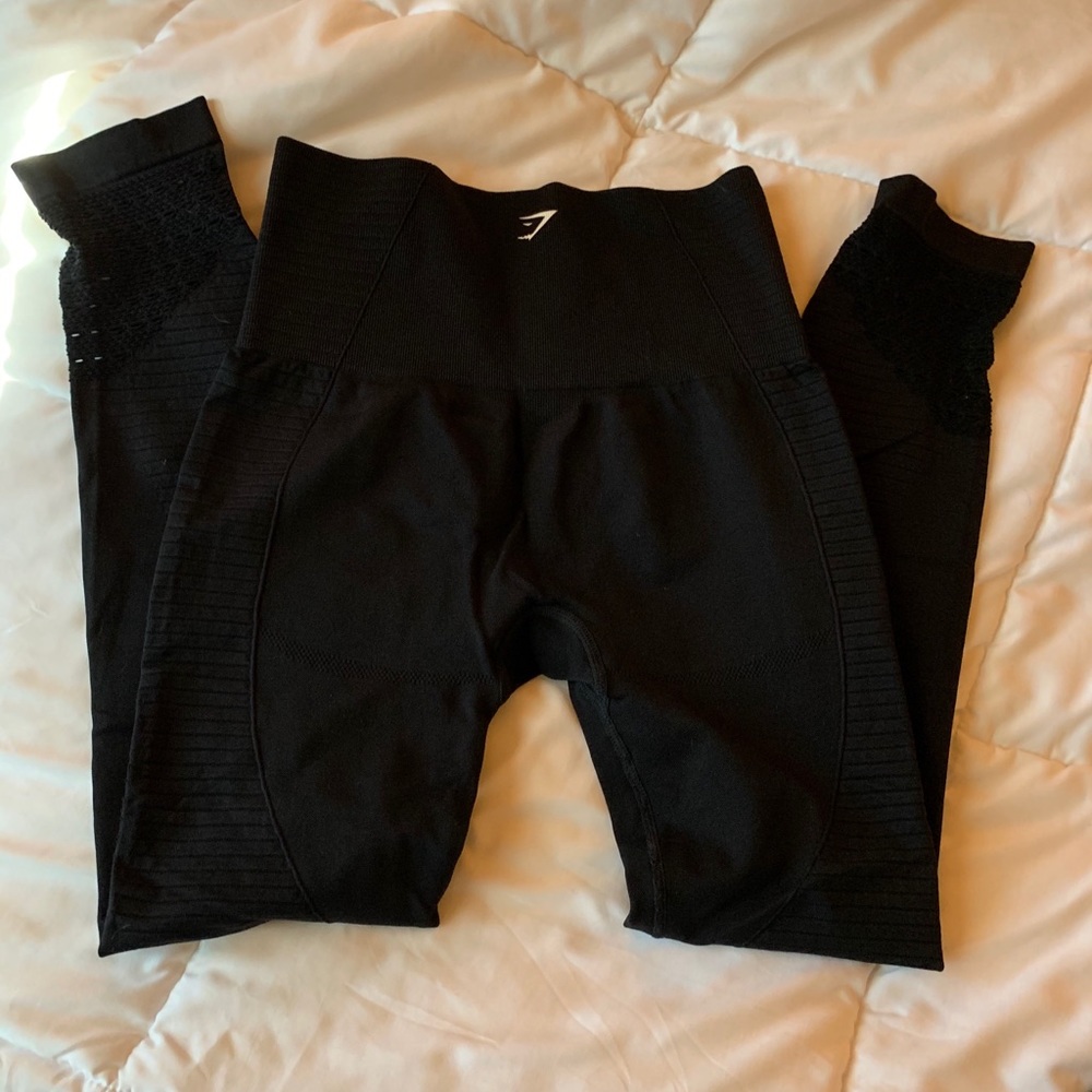 Black Gymshark Energy Seemless Leggings